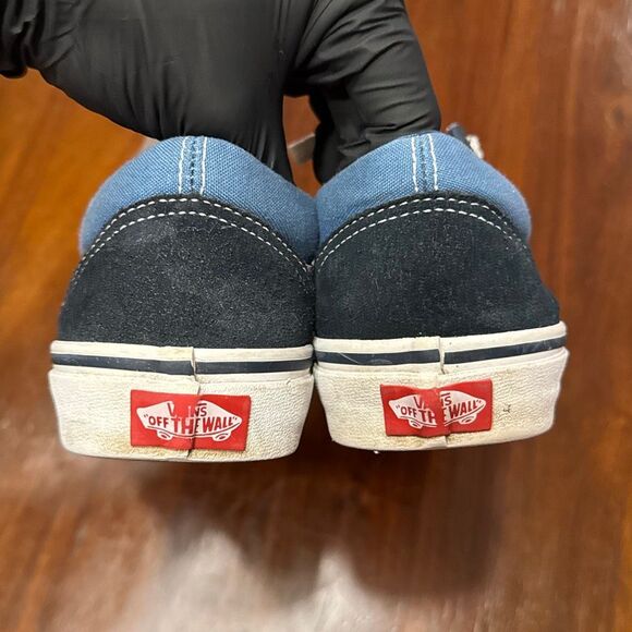 Vans Old Skool Navy Blue Suede/Canvas Shoes Men’s 6 Women’s 7.5 Unisex - Picture 3 of 9